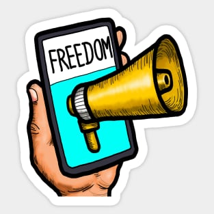 Freedom of Speech Internet Sticker